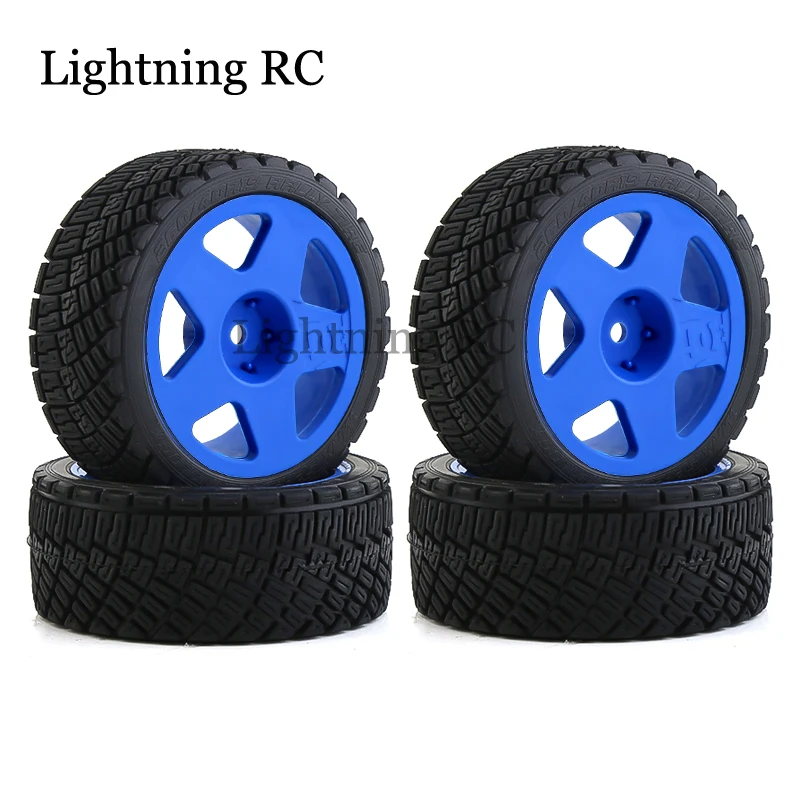 

4pcs 67mm Rubber Tire Wheel Tyre for Tamiya XV01 XV02 TT01 TT02 PTG-2 144001 124018 A959 1/10 RC Rally Racing Car Upgrade Parts