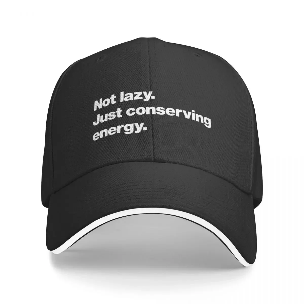 

New Not lazy. Just conserving energy. Baseball Cap Thermal Visor Christmas Hat black Caps Men Cap Luxury Brand Women's