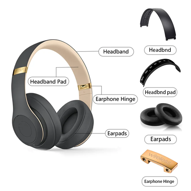 Compatible With Studio3 Hinge Parts Accessories For Beat Studio 3 3.0 Replacement Headphone Headband Connector Repair Kit Compatible With Studio3 Hinge Parts Accessories For Beat Studio 3 3.0 Replacement Headphone Headband Connector Repair Kit