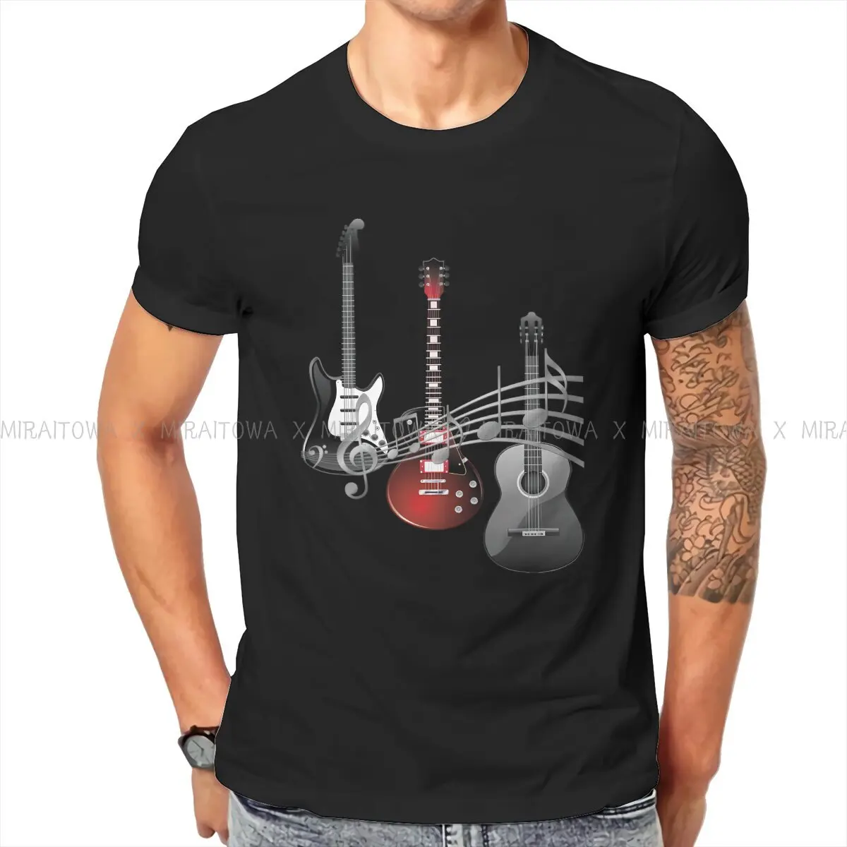 Guitarist TShirt For Male Guitar Rock Tops Style T Shirt Soft Print Fluffy Creative Gift
Guitarist TShirt For Male Guitar Rock Tops Style T Shirt Soft Print Fluffy Creative Gift