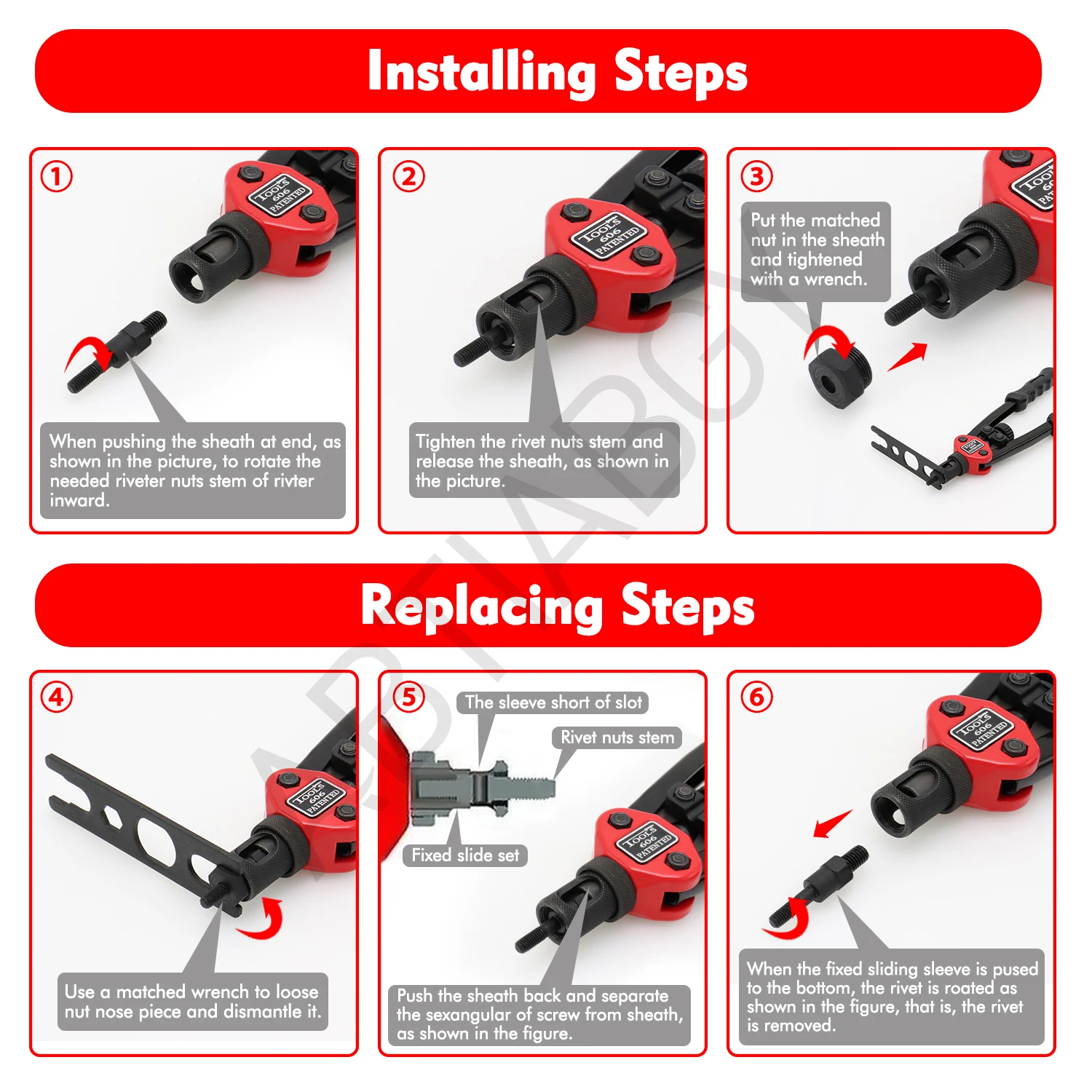 طقم مكسرات برشام من الفولاذ الكربوني ، مسدس برشام يدوي ، BT606 ، M3 ، M4 ، M5 ، M6 ، M8 ، M10 ، M12 ، 90 ، 20 طقم مكسرات برشام من الفولاذ الكربوني ، مسدس برشام يدوي ، BT606 ، M3 ، M4 ، M5 ، M6 ، M8 ، M10 ، M12 ، 90 ،