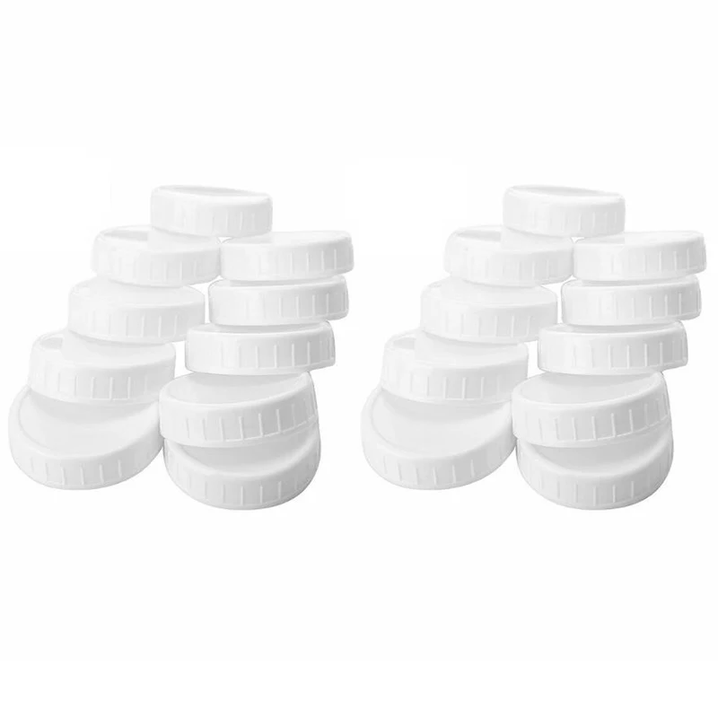 20Pcs Plastic Storage Caps Lids Ribbed for 70mm/86mm Standard Regular Mouth Mason Jar Bottle
20Pcs Plastic Storage Caps Lids Ribbed for 70mm/86mm Standard Regular Mouth Mason Jar Bottle