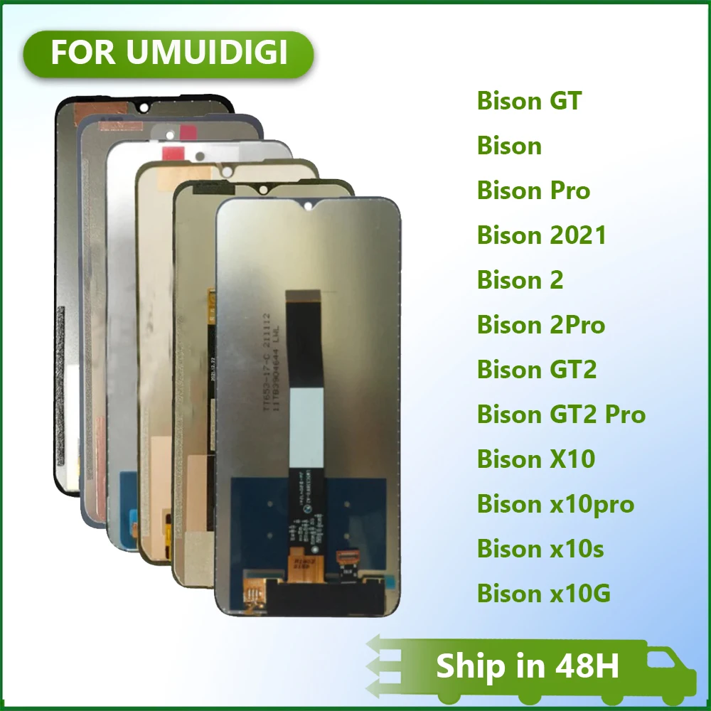 

For Umidigi Bison GT 2 GT2 Pro 2021 LCD Display For Umidigi Bison X10S X10G X10 Pro Full Display Touch Screen Digitizer Assembly