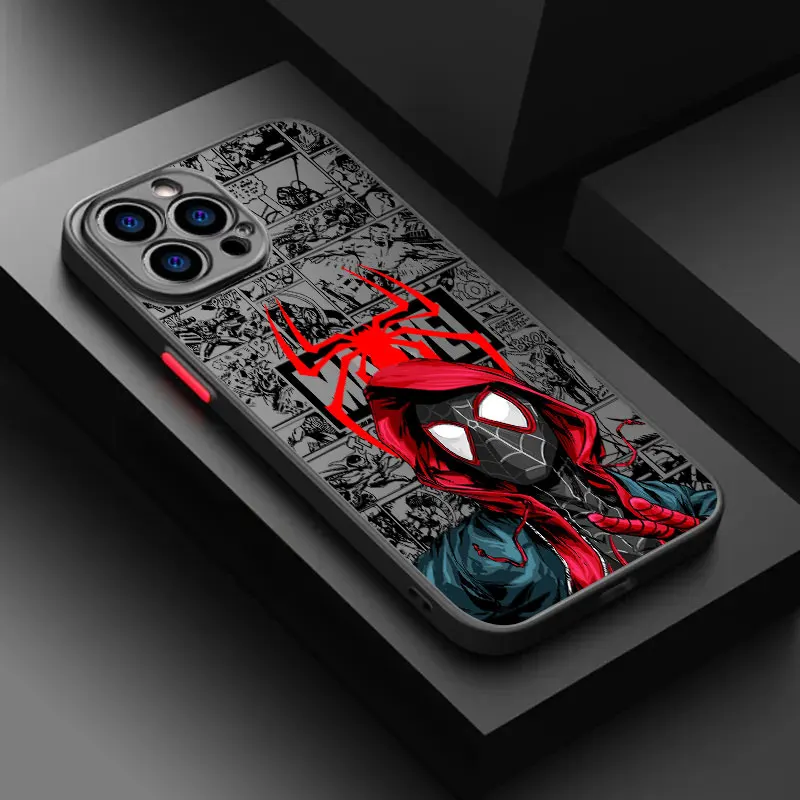 Spider Gwen Siderman Miles Morales Marvel Phone Cases For iPhone 14 15 16 Pro Covers For Apple 11 13 Pro Max 12 Mini 7 8 16 Plus Spider Gwen Siderman Miles Morales Marvel Phone Cases For iPhone 14 15 16 Pro Covers For Apple 11 13 Pro Max 12 Mini 7 8 16 Plus