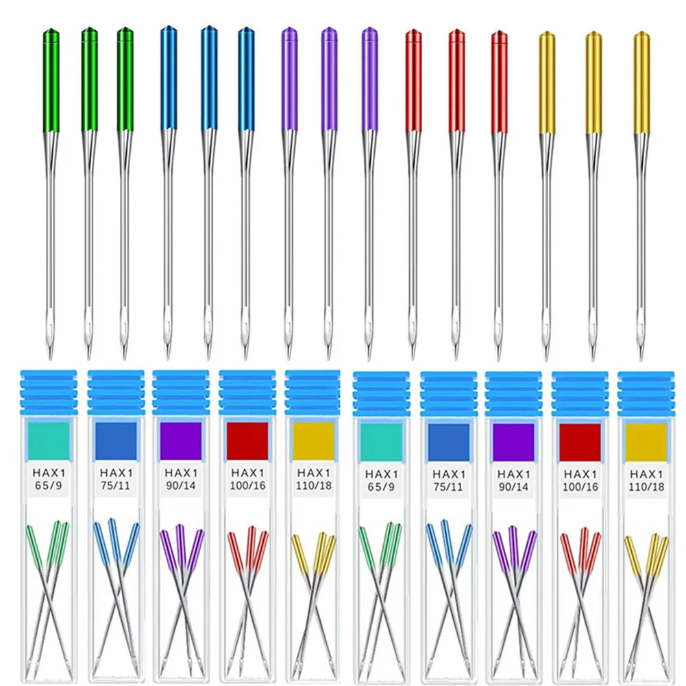 Pcs Set Sewing Machine Needles Easy Fabric Piercing Universal Regular Point Flat Design Medium To Thick Fabrics
Pcs Set Sewing Machine Needles Easy Fabric Piercing Universal Regular Point Flat Design Medium To Thick Fabrics