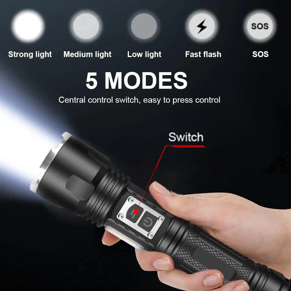 Portable Mini flashlight 5 switch Mode waterproof Zoomable Bicycle Light For dentist Camping hunting Multi-function USB charging
Portable Mini flashlight 5 switch Mode waterproof Zoomable Bicycle Light For dentist Camping hunting Multi-function USB charging