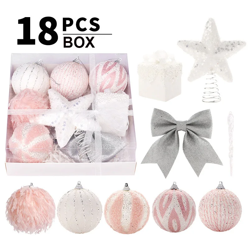 18pcs Christmas Ball Christmas Tree Top Star Decorations Xmas Tree Hanging Ornaments Baubles For 2024 Home Noel Navidad Decor
18pcs Christmas Ball Christmas Tree Top Star Decorations Xmas Tree Hanging Ornaments Baubles For 2024 Home Noel Navidad Decor