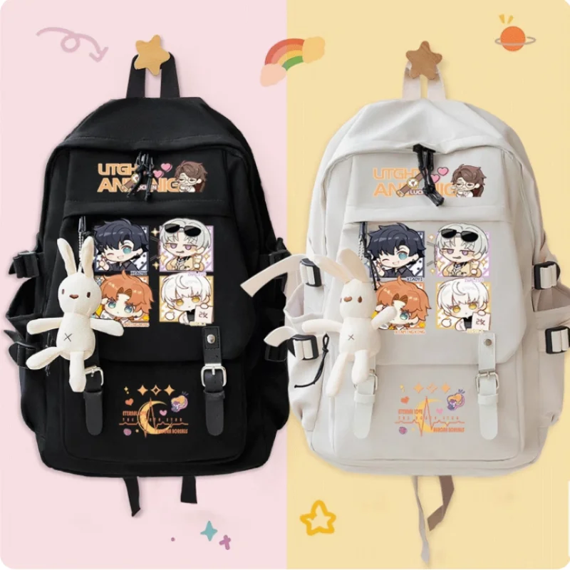 

Anime Light And Night Osborn Evan Sariel Big Capacity Girls Backpack Travel Bag Boy Teenager Schoolbag