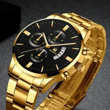 2022 Men's Luxury Business Military Quartz Watch Gold Stainless Steel Strap Men's Watch Date Calendar Male Clock Relogio 
2022 Men's Luxury Business Military Quartz Watch Gold Stainless Steel Strap Men's Watch Date Calendar Male Clock Relogio