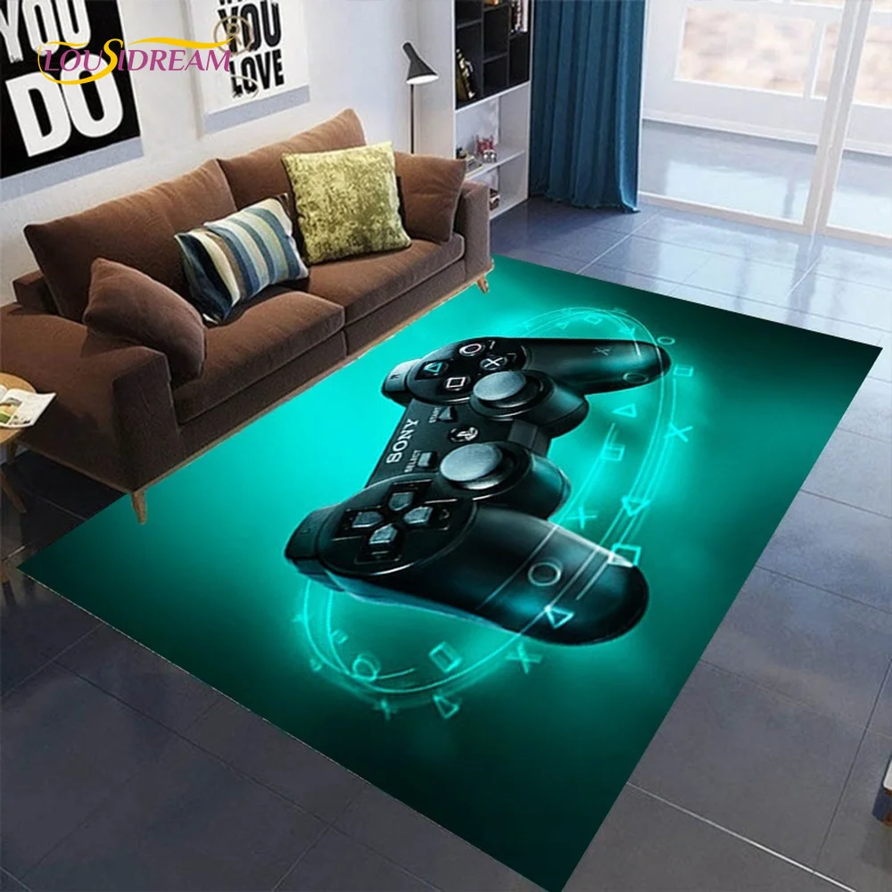 

Game Controller Creativity Cartoon Area Rug,Carpets Rugs for Living Room Bedroom Decorative,Child Game Play Non-slip Floor Mats