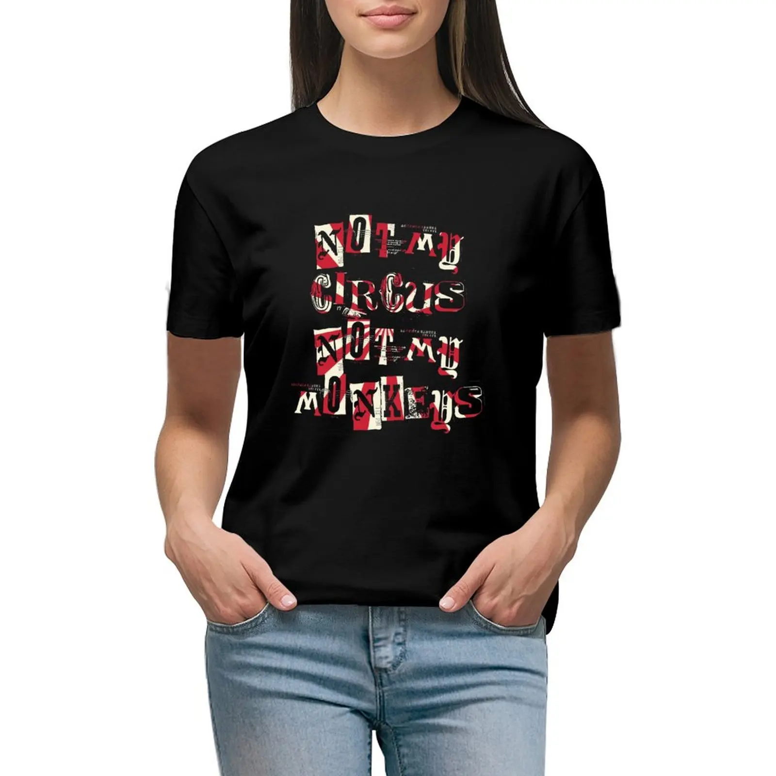 Not My Business - Not My Circus Not My Monkeys T-shirt tops summer tops tops for Women
Not My Business - Not My Circus Not My Monkeys T-shirt tops summer tops tops for Women