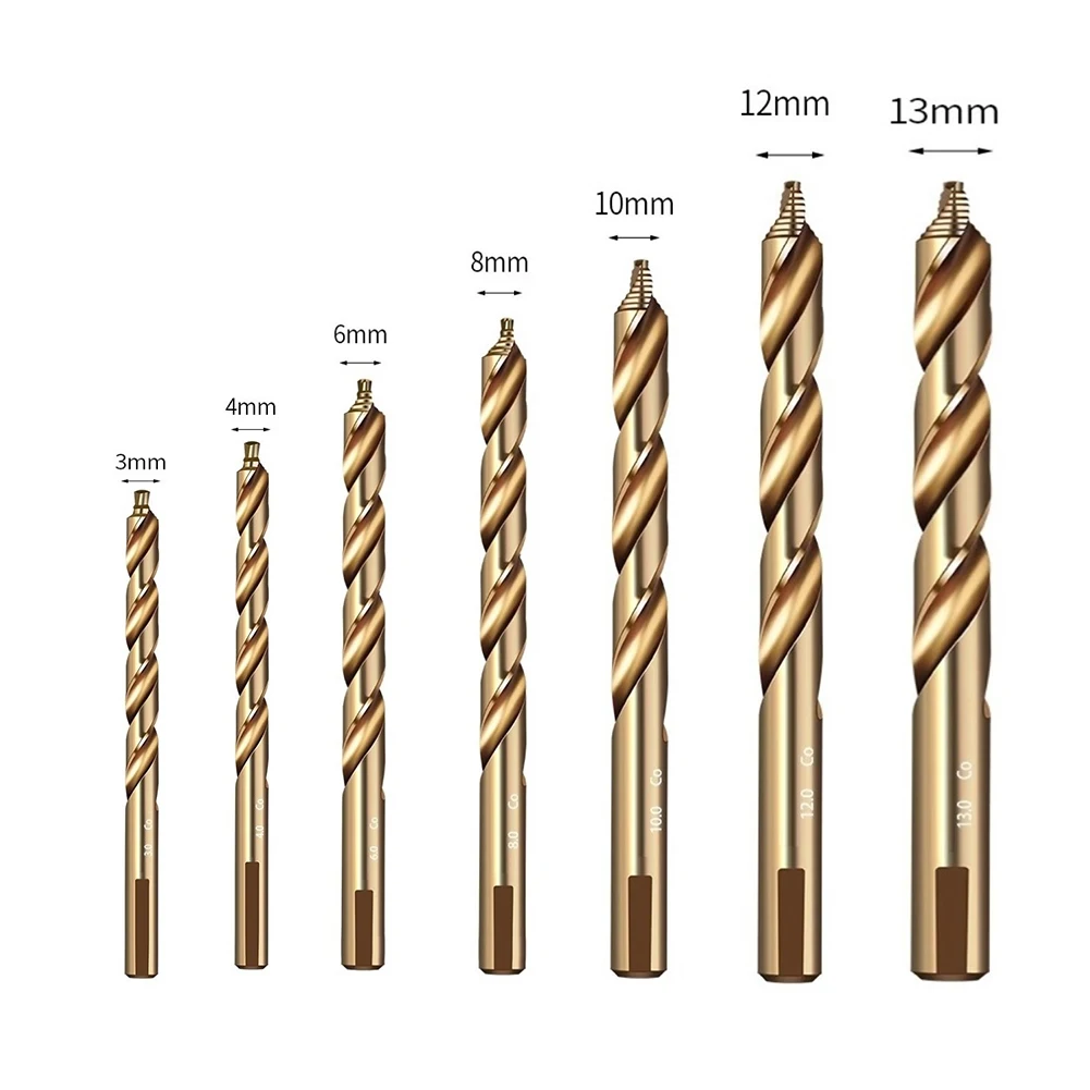 1pc M35 Cobalt Straight Step Drill Bit Hole Cutter 3-13mm Bit Head For Stainless Steel Drilling Punching For Hand Electric Drill
1pc M35 Cobalt Straight Step Drill Bit Hole Cutter 3-13mm Bit Head For Stainless Steel Drilling Punching For Hand Electric Drill