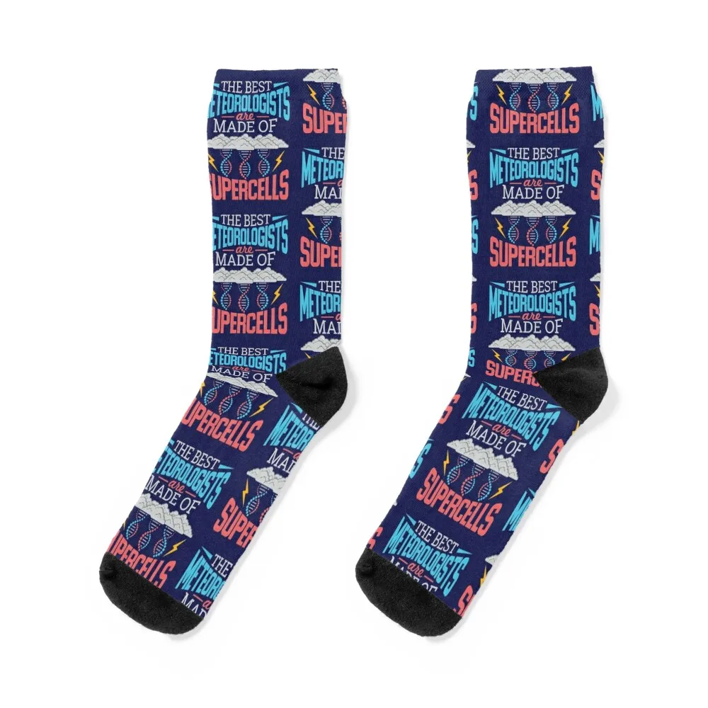 

The Best Meteorologists Are Made Of Supercells Socks valentine gift ideas Children's Men's Socks Women's