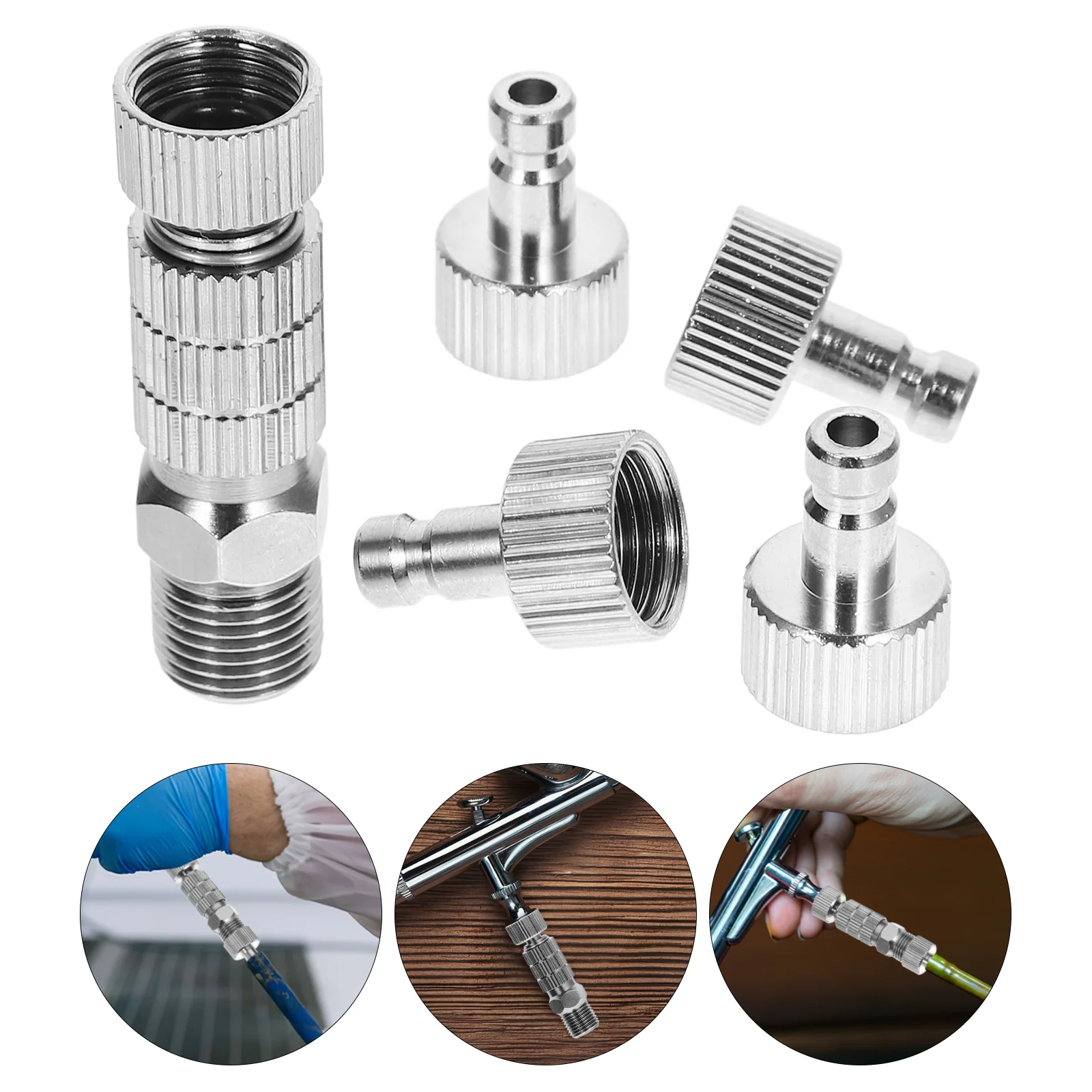 Airbrush Adapter Kit Female And Male Coupling Airbrush Hose Connector Adapter Metal Fittings Accessories Replacements
Airbrush Adapter Kit Female And Male Coupling Airbrush Hose Connector Adapter Metal Fittings Accessories Replacements