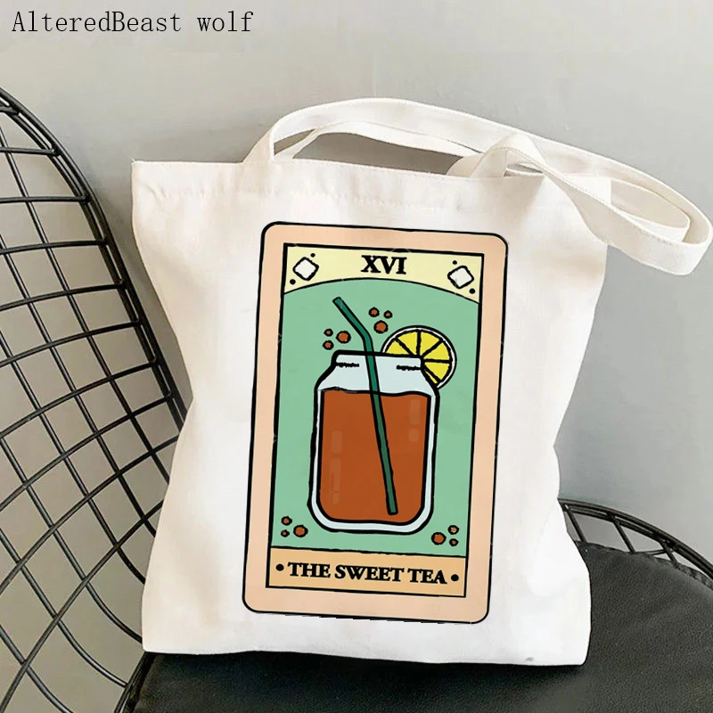 Women Shopper bag magic The Sweet Tea Crafty Tarot card witchy Bag Harajuku Canvas Shopper Bag girl handbag Shoulder Lady Bag
Women Shopper bag magic The Sweet Tea Crafty Tarot card witchy Bag Harajuku Canvas Shopper Bag girl handbag Shoulder Lady Bag