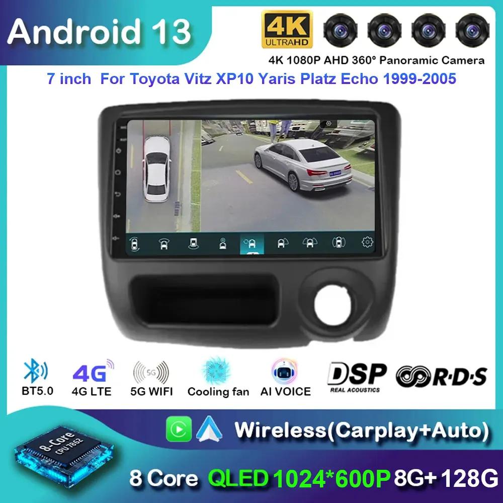 Android для Toyota Vitz XP10 Yaris Platz Echo 1999-2005 Стерео Авторадио Carplay GPS-навигация автомобильное радио мультимедиа 2din DVD
Android для Toyota Vitz XP10 Yaris Platz Echo 1999-2005 Стерео Авторадио Carplay GPS-навигация автомобильное радио мультимедиа 2din DVD