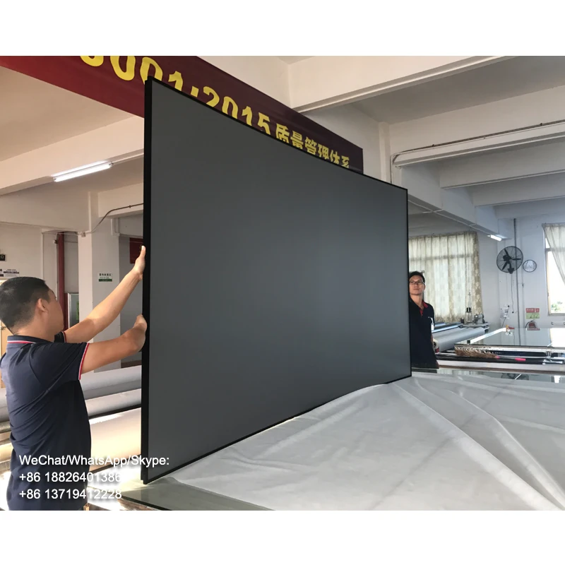 150 inch xyscreen black crystal thin bezel fixed curved anti light projection
150 inch xyscreen black crystal thin bezel fixed curved anti light projection