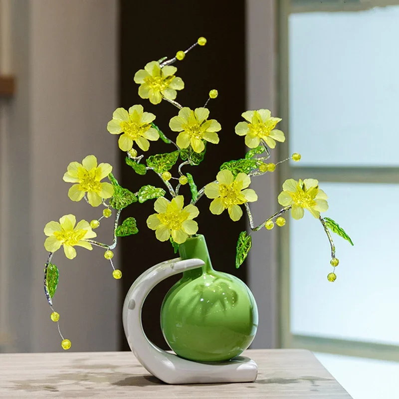 Household living room ceramic flower arrangement table top fresh study flower arrangement creative TV cabinet decorative flower
Household living room ceramic flower arrangement table top fresh study flower arrangement creative TV cabinet decorative flower