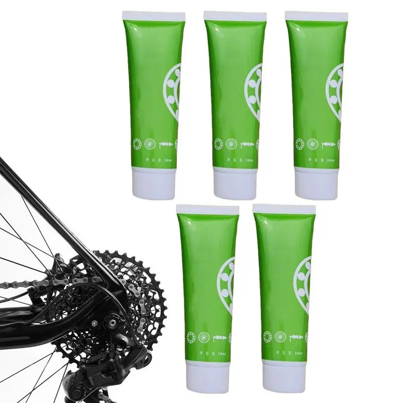 

Bike Pedal Grease 5pcs Waterproof Lube 1.76 FL. OZ. Heavy Duty Long Lasting Multipurpose Water Resistant High Performance