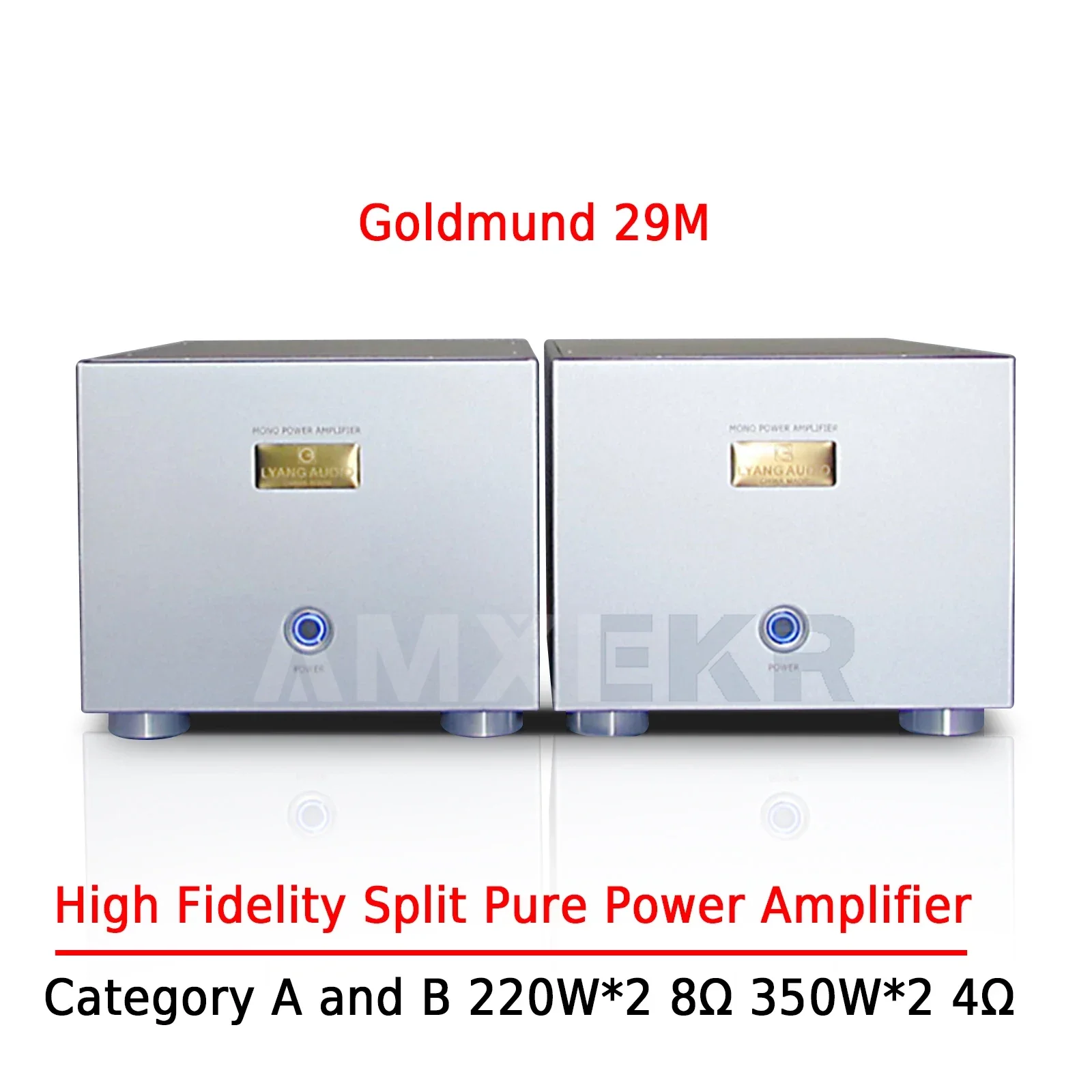 

AMXEKR Goldmund G29M Pure Power Amplifier 350W*2 Class A and B Fever Hifi High-fidelity Split