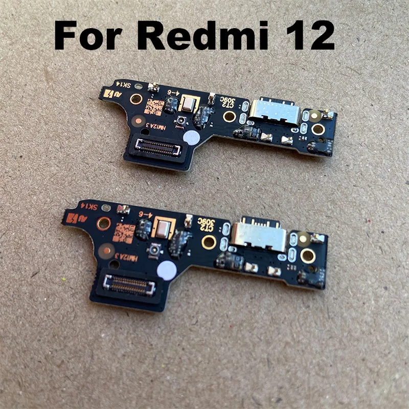 

Для Xiaomi Redmi 12 USB зарядная док-станция порт микрофон Соединительная плата гибкий кабель с IC запасные части 4G