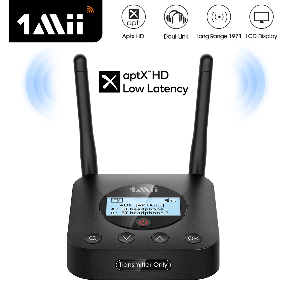 1Mii B06TX+ Bluetooth Transmitter Audio with LCD Display aptX LL HD 3.5mm AUX Wireless Adapter for PC TV Home Stereo Headphone #
1Mii B06TX+ Bluetooth Transmitter Audio with LCD Display aptX LL HD 3.5mm AUX Wireless Adapter for PC TV Home Stereo Headphone #