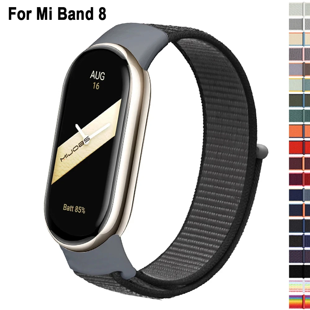 Nylon Loop for xiaomi Mi Band 8 Strap SmartWatch Wristband Correa Replacement sport pulsera watchband for Miband 8 NFC Bracelet
Nylon Loop for xiaomi Mi Band 8 Strap SmartWatch Wristband Correa Replacement sport pulsera watchband for Miband 8 NFC Bracelet
