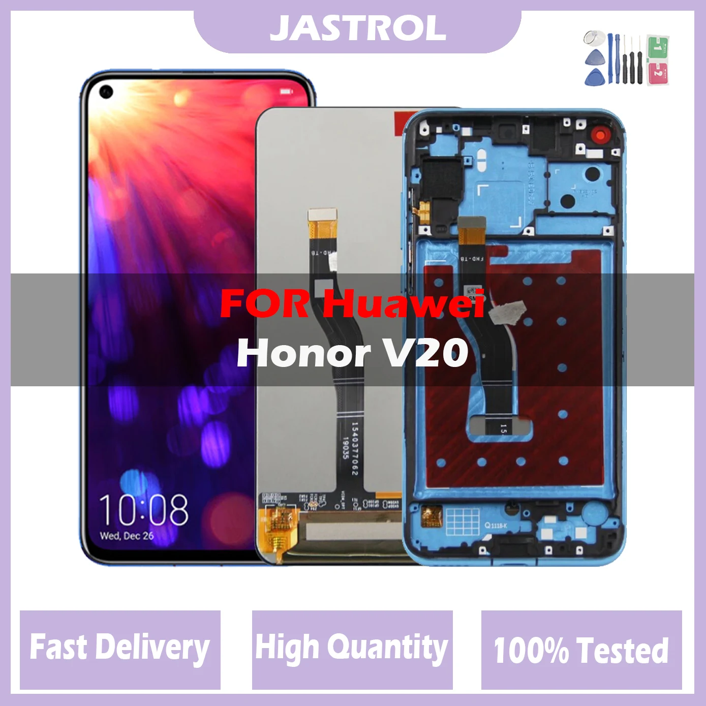 

Новый ЖК-дисплей 6,4 дюйма для Honor V20 View 20, ЖК-дисплей с сенсорным экраном и дигитайзером, для Honor View 20, сменный ЖК-дисплей с рамкой