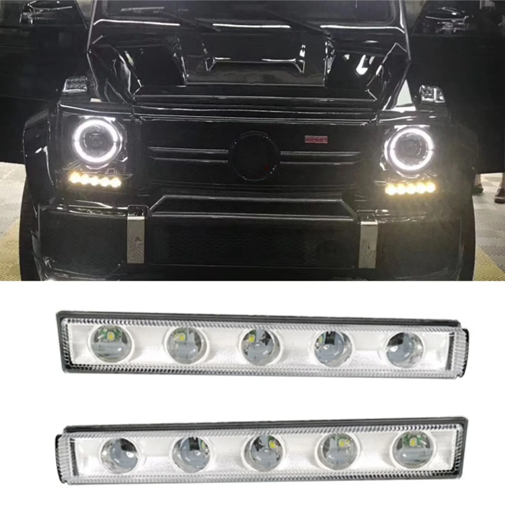 Автомобиль, дневные ходовые огни, для Mercedes-Benz W463 G500 G550 G65 G63 AMG 2004-2018
Автомобиль, дневные ходовые огни, для Mercedes-Benz W463 G500 G550 G65 G63 AMG 2004-2018