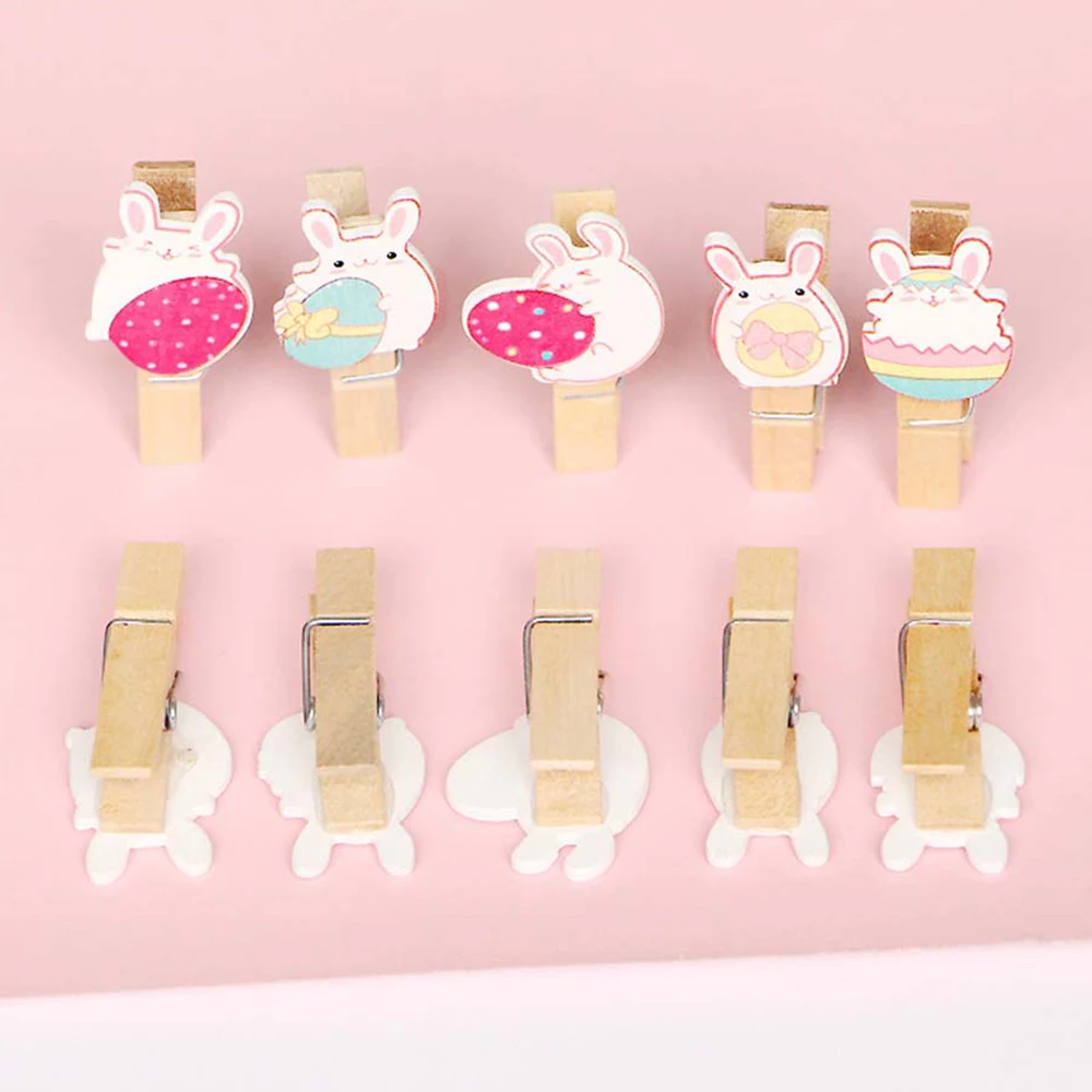 10Pcs Wooden Clips Cartoon Rabbit Egg Hanging Pendant Party Supplies Easter Decoration For Home Bunny Hare Kids Favors Decor
10Pcs Wooden Clips Cartoon Rabbit Egg Hanging Pendant Party Supplies Easter Decoration For Home Bunny Hare Kids Favors Decor
