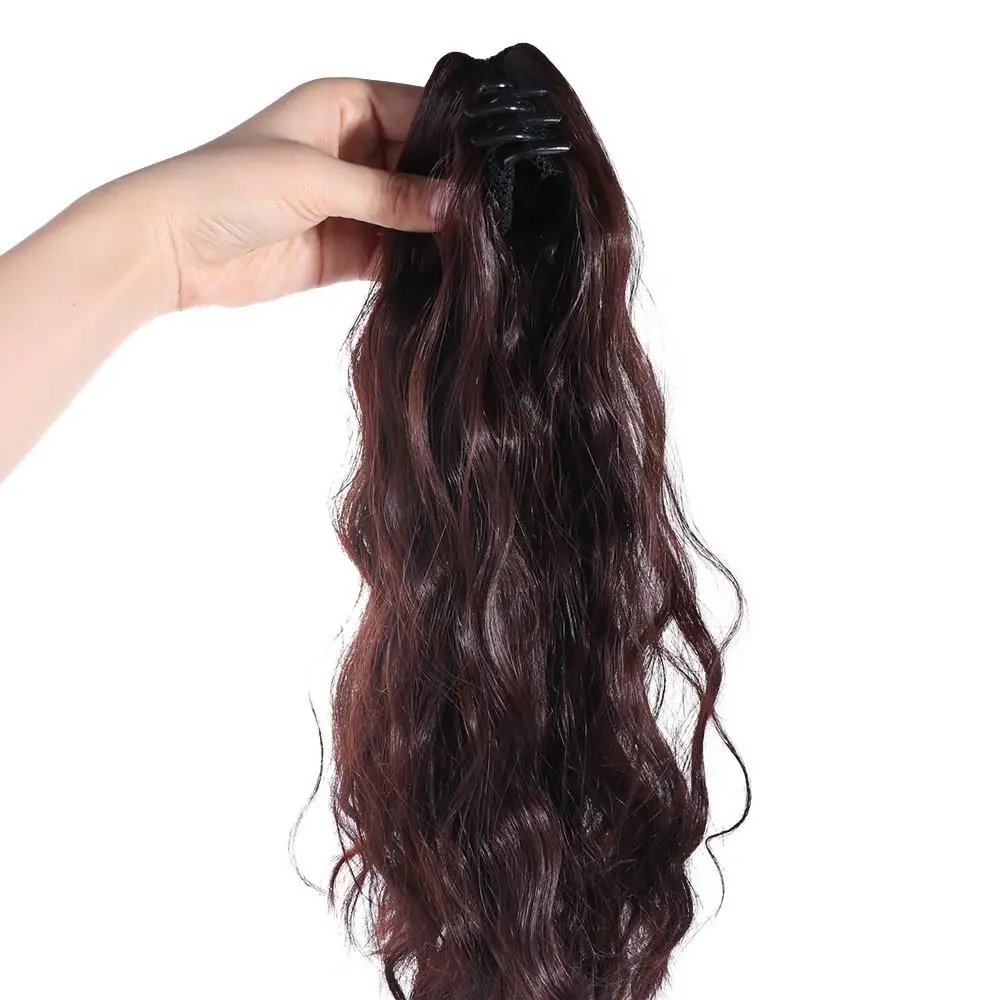 

Natural Curly Girls Synthetic Long Hair Accessories Wavy Hair Extension Pony Tail Hairpiece Claw Clip Ponytail Ponytail Wig
