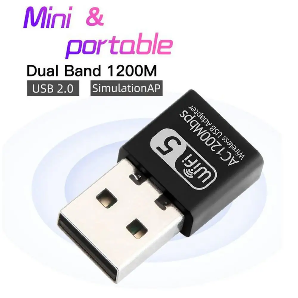 USB3.0 1200M Dual Band Wireless Network Card Computer External 2.4G/5G Gigabit Transmitter Wifi Receiver Wireless Adapter for PC
USB3.0 1200M Dual Band Wireless Network Card Computer External 2.4G/5G Gigabit Transmitter Wifi Receiver Wireless Adapter for PC