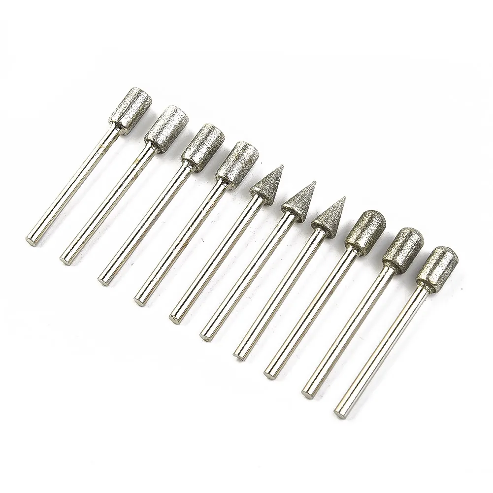 20pcs 120 Grit 3mm Shank Electroplated Diamond Burr Set Drill Bit Set Rotary Grinding Tool For Plastic Wood Glass Metal Ceramics
20pcs 120 Grit 3mm Shank Electroplated Diamond Burr Set Drill Bit Set Rotary Grinding Tool For Plastic Wood Glass Metal Ceramics