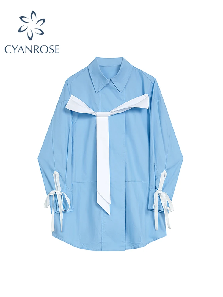 Women's Blue Blouse Shirt Tops Korean Vintage 90s Aesthetic Y2k Long Sleeve Polo-Neck Shirt Ladies Elegant Clothes 2023 Autumn
Women's Blue Blouse Shirt Tops Korean Vintage 90s Aesthetic Y2k Long Sleeve Polo-Neck Shirt Ladies Elegant Clothes 2023 Autumn