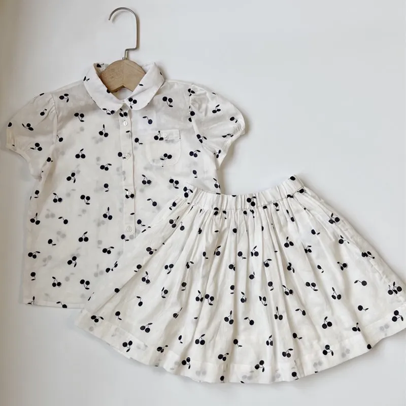 Summer kids clothes baby clothing set Cherry embroidered chiffon fabric girl's two-piece set girls 2pcs set
Summer kids clothes baby clothing set Cherry embroidered chiffon fabric girl's two-piece set girls 2pcs set