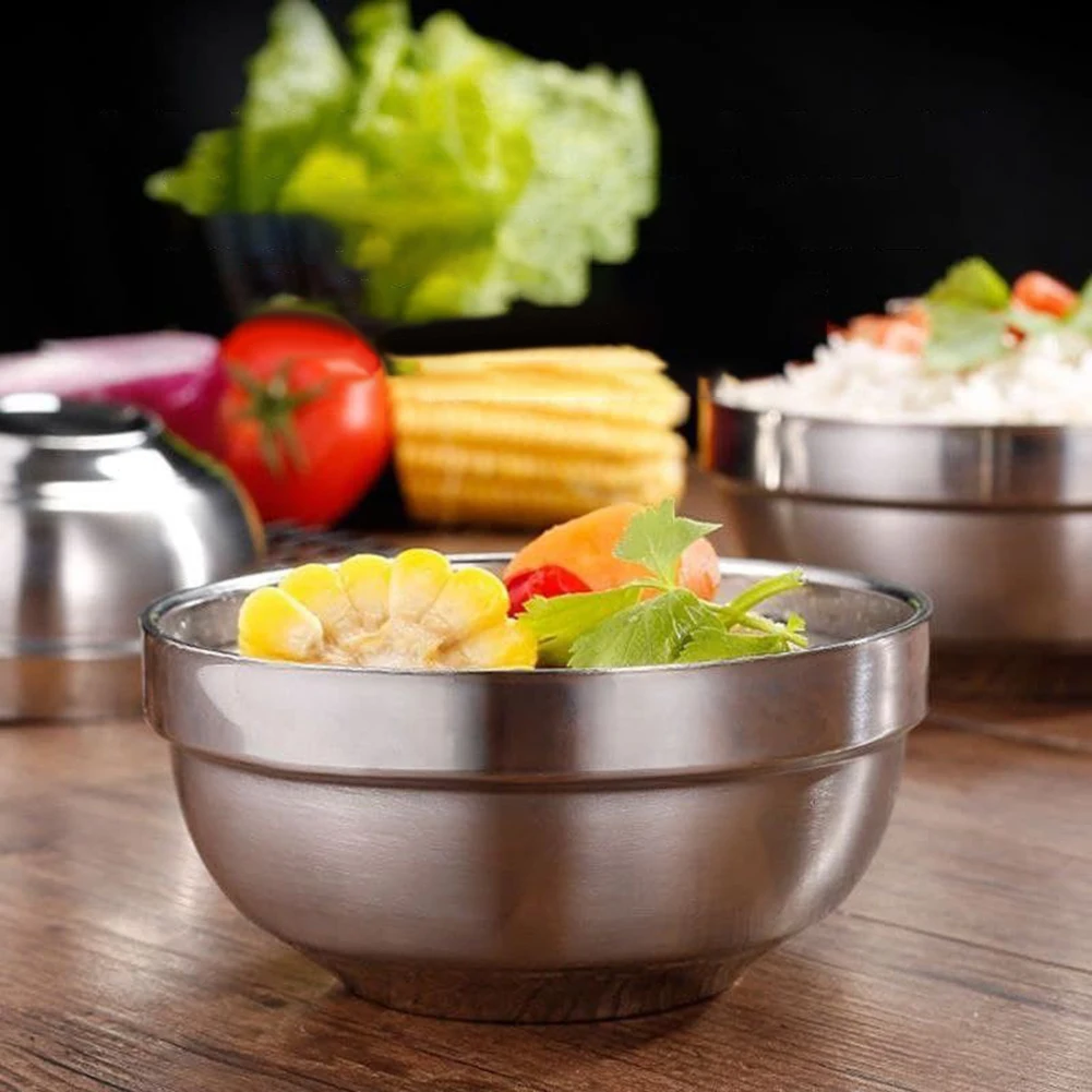 Stainless Steel Rice Soup Heat Insulated 304 Double Walled Bowl Salad Mixing Soup Noodles Ramen Bowl Fruit Salad Food Container
Stainless Steel Rice Soup Heat Insulated 304 Double Walled Bowl Salad Mixing Soup Noodles Ramen Bowl Fruit Salad Food Container