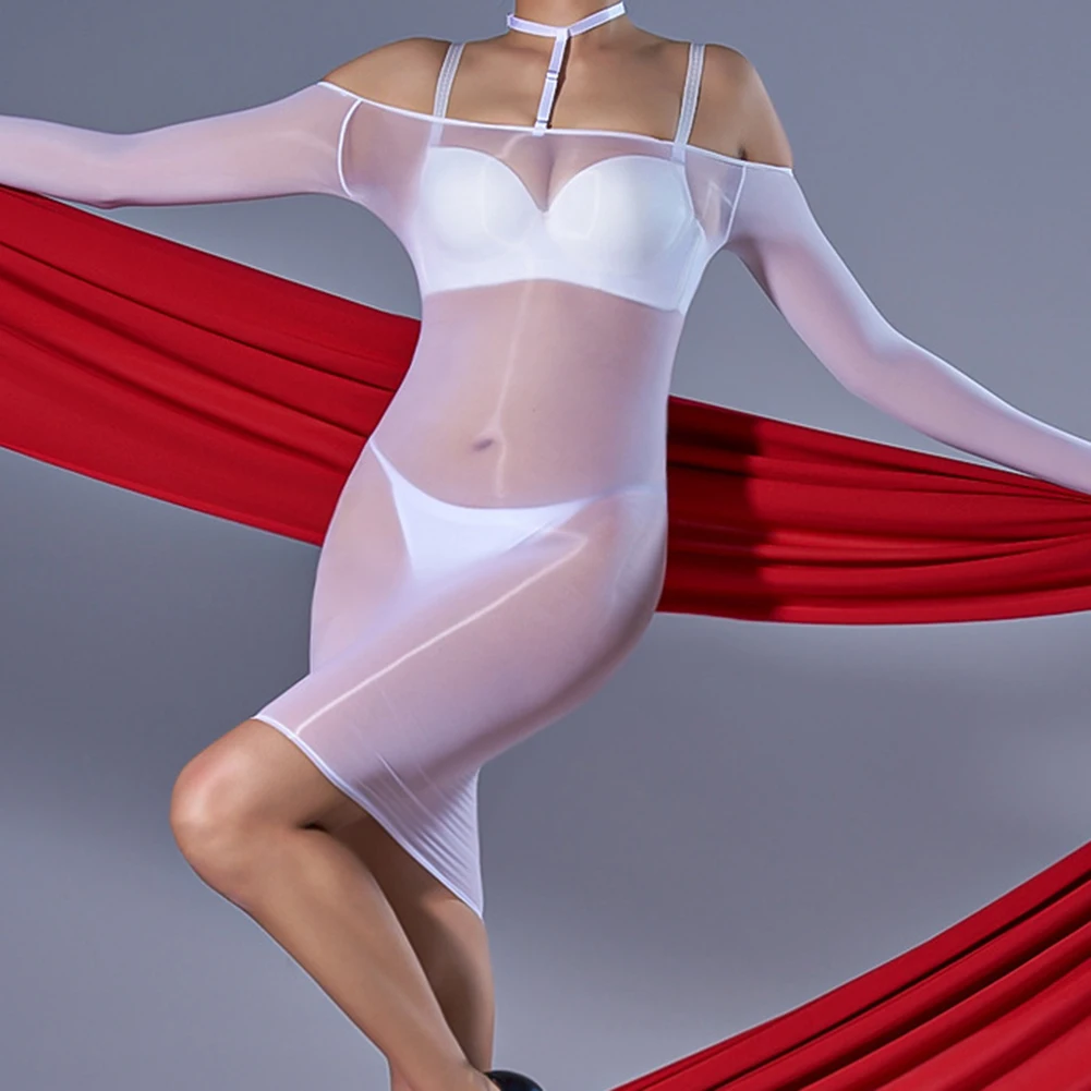 Women's Sheer Pantyhose Halter Sleeveless Bodysuit Underwear Exotic Dress Elastic Leotard Lingerie Female Tights Nightwear
Women's Sheer Pantyhose Halter Sleeveless Bodysuit Underwear Exotic Dress Elastic Leotard Lingerie Female Tights Nightwear