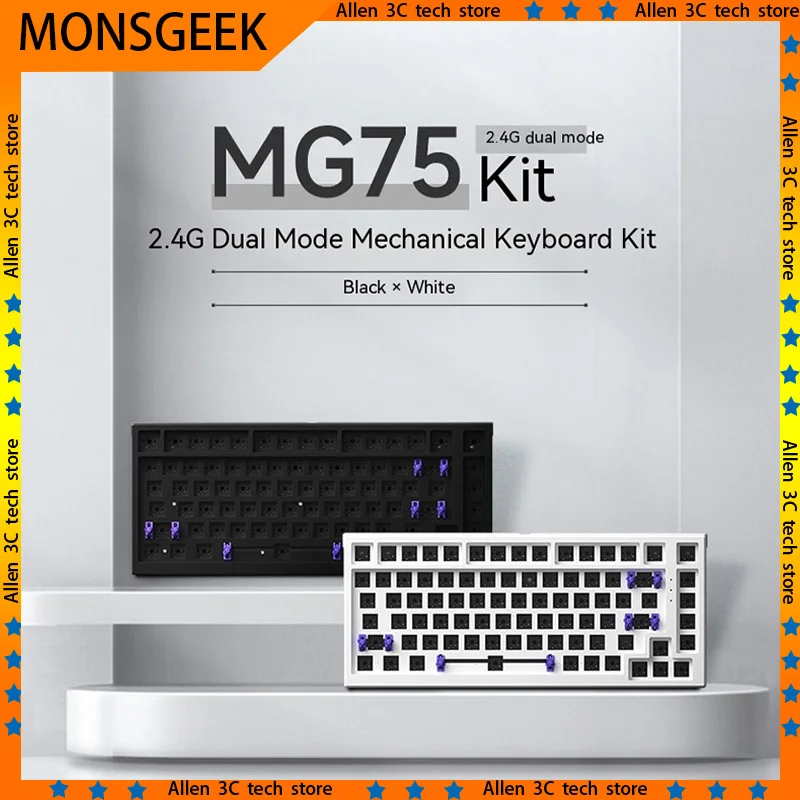Akko MONSGEEK Mg75 Mechanical Keyboard Kit 75% 83 Key Hot-Swap Dual Mode Usb/2.4GHz Wireless Esports Gaming Keyboard Kit Gift
Akko MONSGEEK Mg75 Mechanical Keyboard Kit 75% 83 Key Hot-Swap Dual Mode Usb/2.4GHz Wireless Esports Gaming Keyboard Kit Gift