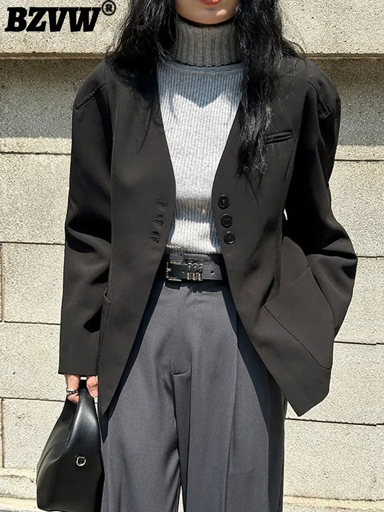 BZVW Designer Loose Collarless Blazer Jacket For Women 2024 Spring New Trend Vintage Single Breasted Blazers Coat Female 25X3911
BZVW Designer Loose Collarless Blazer Jacket For Women 2024 Spring New Trend Vintage Single Breasted Blazers Coat Female 25X3911