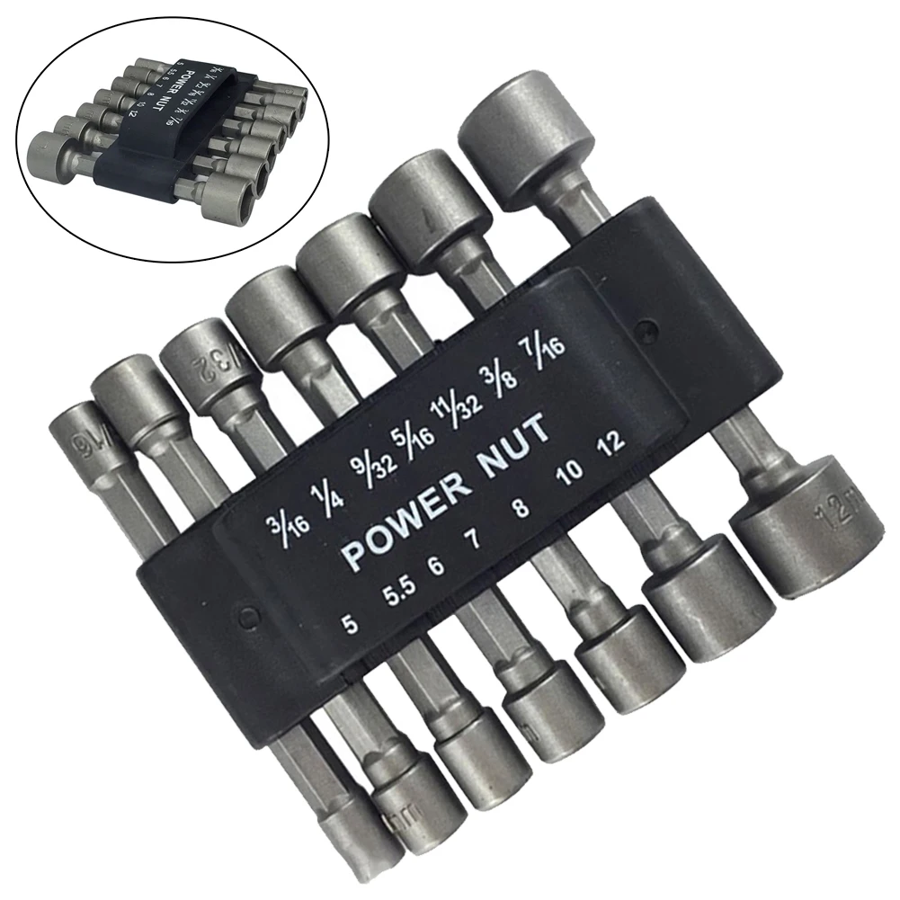 14Sets Of Wind Batch Sleeve 5-12mm Magnetic Hex Nut Driver Bit Metric Drill Socket Impact Wrench For Manufacturing Assembly Part
14Sets Of Wind Batch Sleeve 5-12mm Magnetic Hex Nut Driver Bit Metric Drill Socket Impact Wrench For Manufacturing Assembly Part