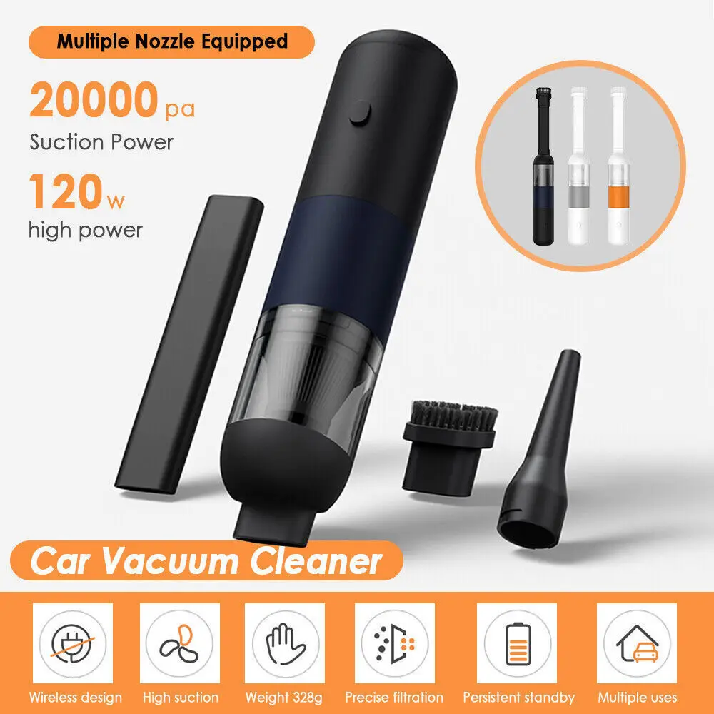 Wireless Portable Car Vacuum Cleaner Cordless Rechargeable Handheld Cleaning Tools 20000Pa Air Blower Cleaning for Home and Car
Wireless Portable Car Vacuum Cleaner Cordless Rechargeable Handheld Cleaning Tools 20000Pa Air Blower Cleaning for Home and Car