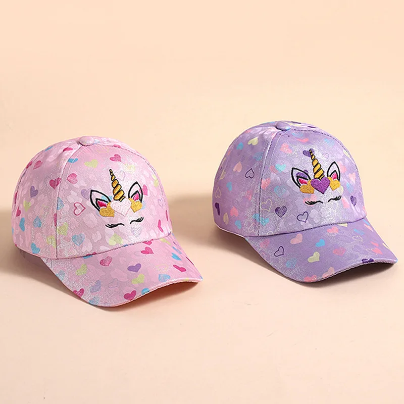 

Unicorn Baby Hat Kids Trucker Hat For Girls Boys Children's Baseball Cap Adjustable Snapback Cap European Visor Gorras Bonnet
