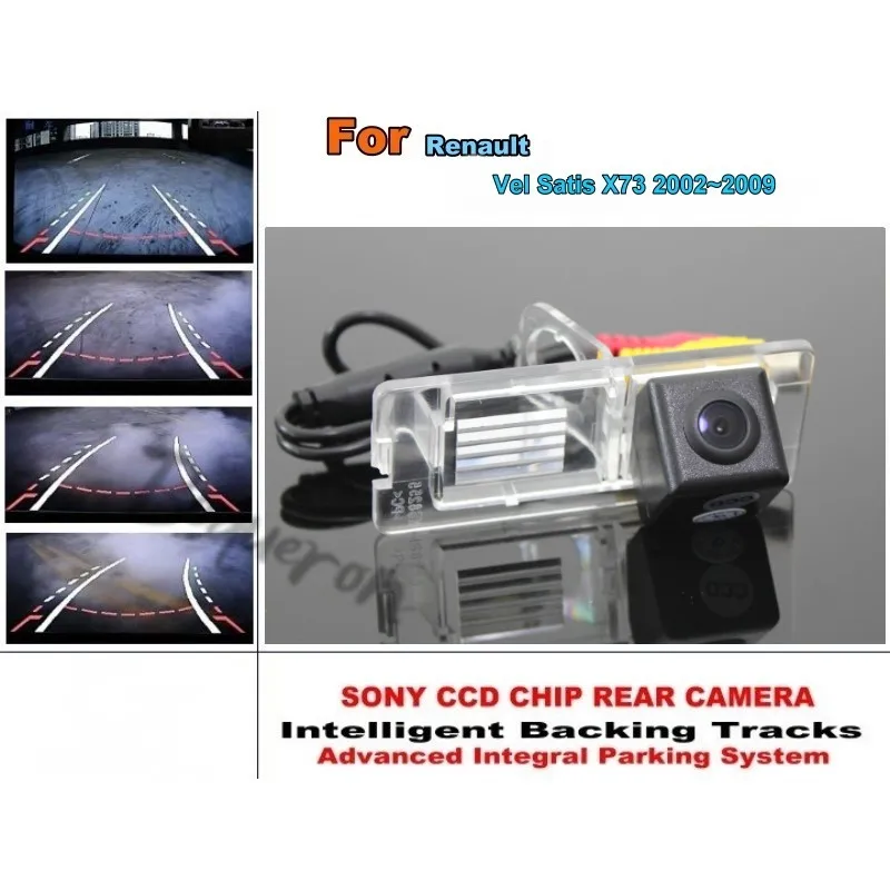

Для Renault Vel Satis X73 2002 ~ 2009 умная камера для парковки автомобиля/с модулем следов, задняя камера CCD, ночное видение