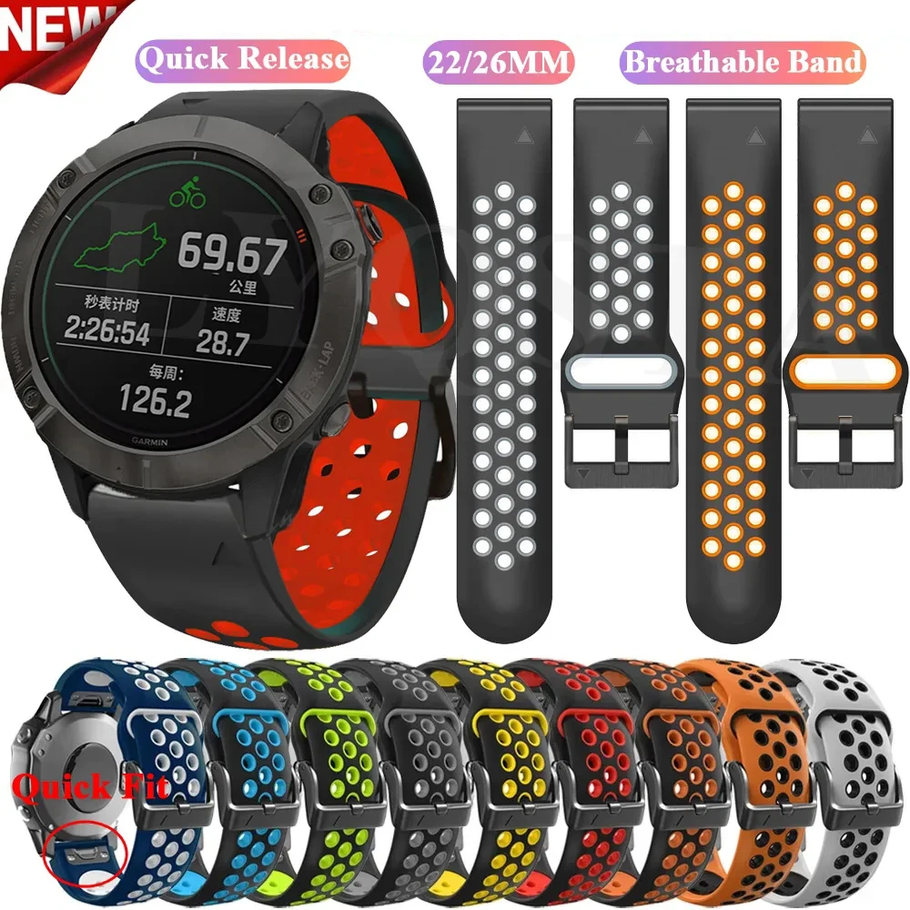 22 26mmSmart Watch Band QuickFit Strap Correa For Garmin Fenix 7X 7 6 6X Pro 5X 5Plus 3HR 935 EPIX 2 Silicone Wristband Bracelet
22 26mmSmart Watch Band QuickFit Strap Correa For Garmin Fenix 7X 7 6 6X Pro 5X 5Plus 3HR 935 EPIX 2 Silicone Wristband Bracelet