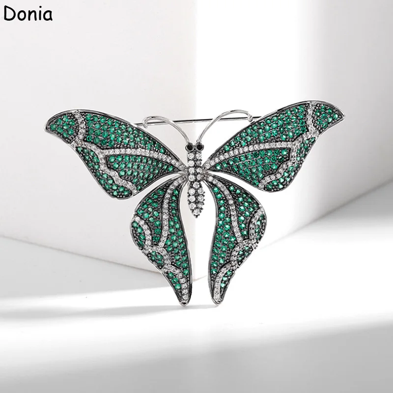 Donia jewelry copper micro-inlaid AAA color zircon big butterfly brooch dress retro brooch jacket hat bag luxury brooch
Donia jewelry copper micro-inlaid AAA color zircon big butterfly brooch dress retro brooch jacket hat bag luxury brooch
