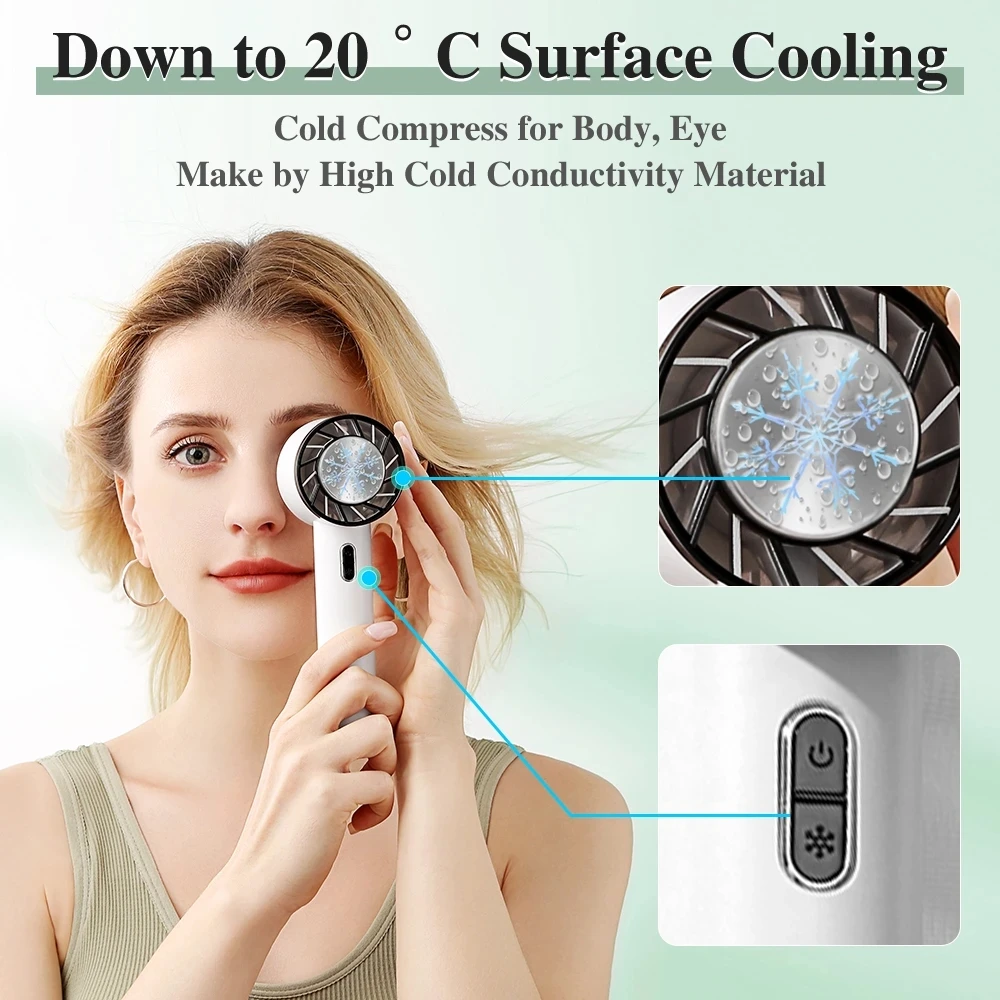 Portable Rechargeable Mini USB Fan Air Cooler Hand Held Desktop Semiconductor Cooling Fan Cold Compress for Eye Body Phone Hold
Portable Rechargeable Mini USB Fan Air Cooler Hand Held Desktop Semiconductor Cooling Fan Cold Compress for Eye Body Phone Hold