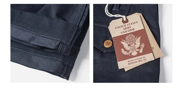 Bronson 1944 USMC Officer Chino Pants Straight-Leg Mens Military Trousers Khakis 96 S5185ff4682f94179a980c5b0e82c028ed