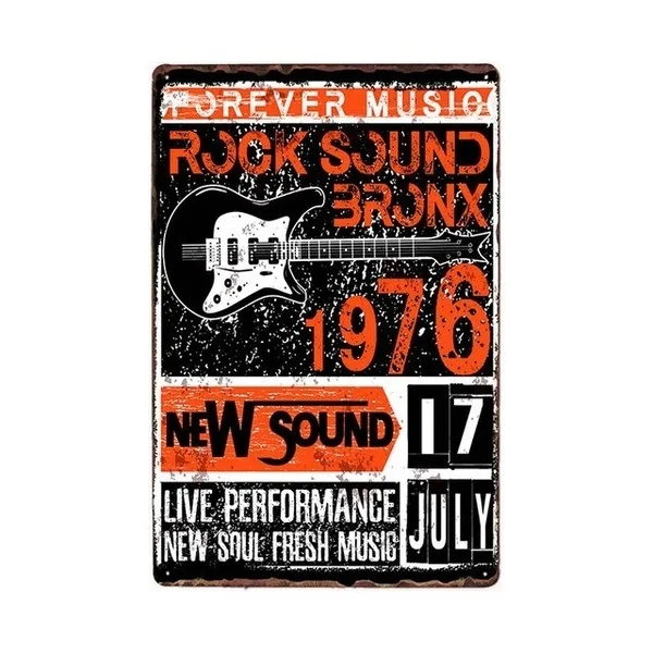 Rock Metal Signs Vintage Plaque Music Poster Plate Bar Decoration Pub Decorative Home Decor 8*12inch
Rock Metal Signs Vintage Plaque Music Poster Plate Bar Decoration Pub Decorative Home Decor 8*12inch