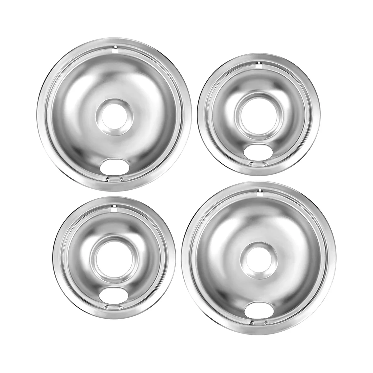 Drip Pan Kit,Universal Chrome Burner Drip Bowls Replacement for Whirlpool Kitchen Aid Range W10278125 W10196405 W1019640
Drip Pan Kit,Universal Chrome Burner Drip Bowls Replacement for Whirlpool Kitchen Aid Range W10278125 W10196405 W1019640