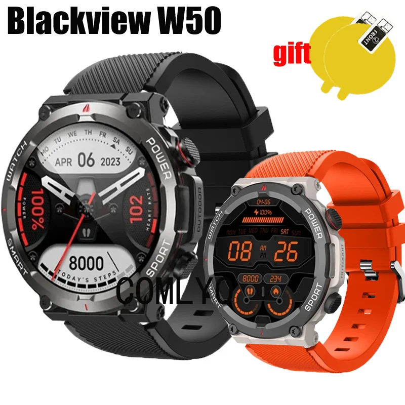 Силиконовый мягкий ремешок для смарт-часов Blackview W50, ремешок, браслет, защитная пленка для экрана для мужчин и женщин
Силиконовый мягкий ремешок для смарт-часов Blackview W50, ремешок, браслет, защитная пленка для экрана для мужчин и женщин